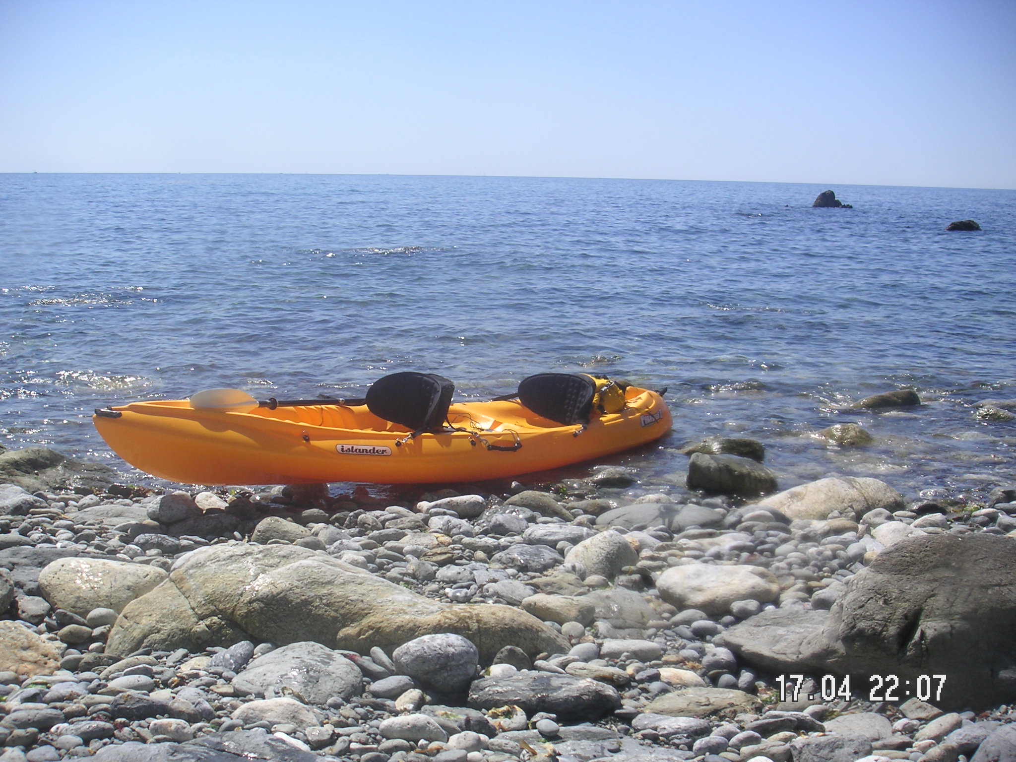 kayaking Pentewan Cornwall