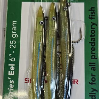 Sidewinder lures, 6" Skerries eels